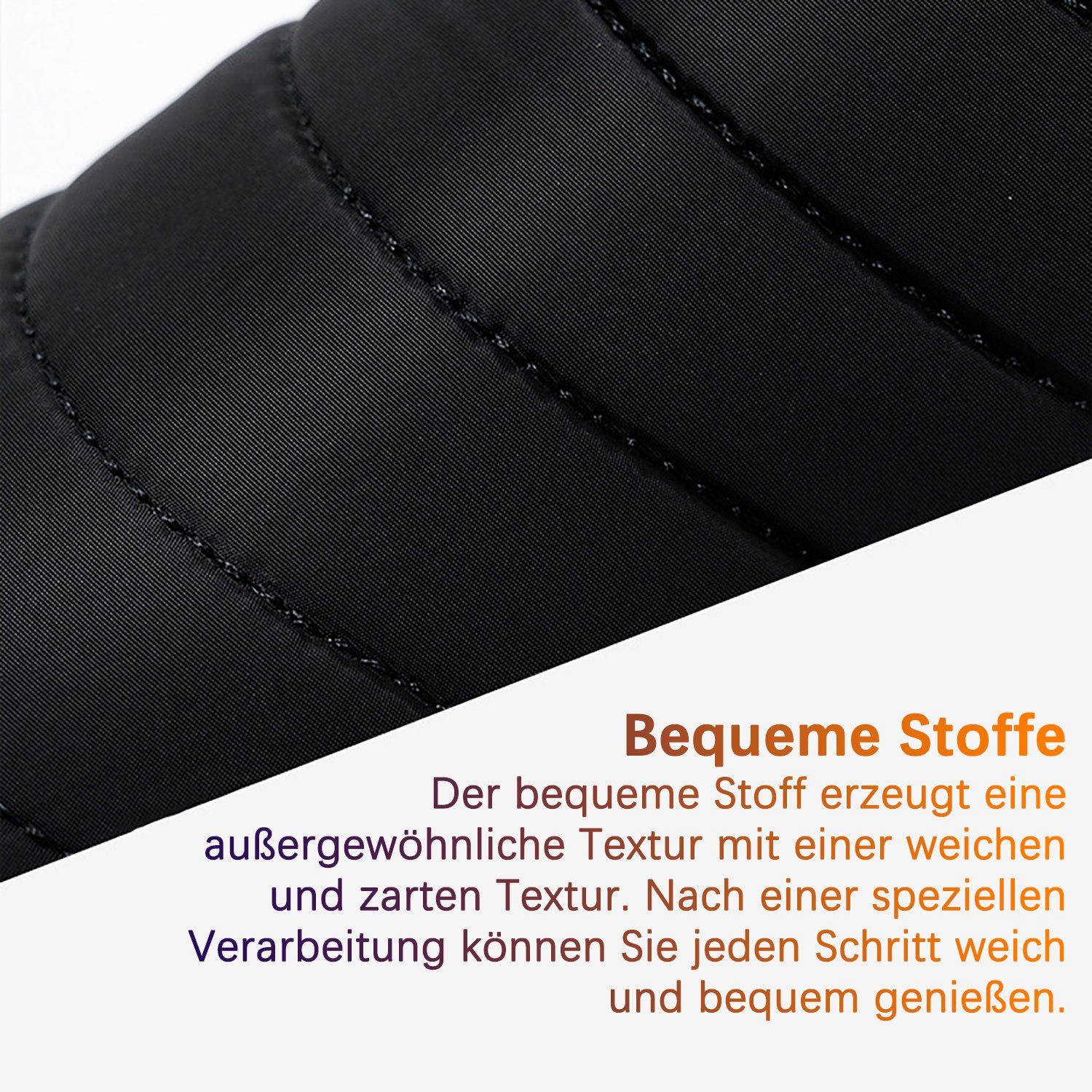 Daisred Herren Damen Winterstiefel Wasserdicht mit warmem Futter Stiefelette