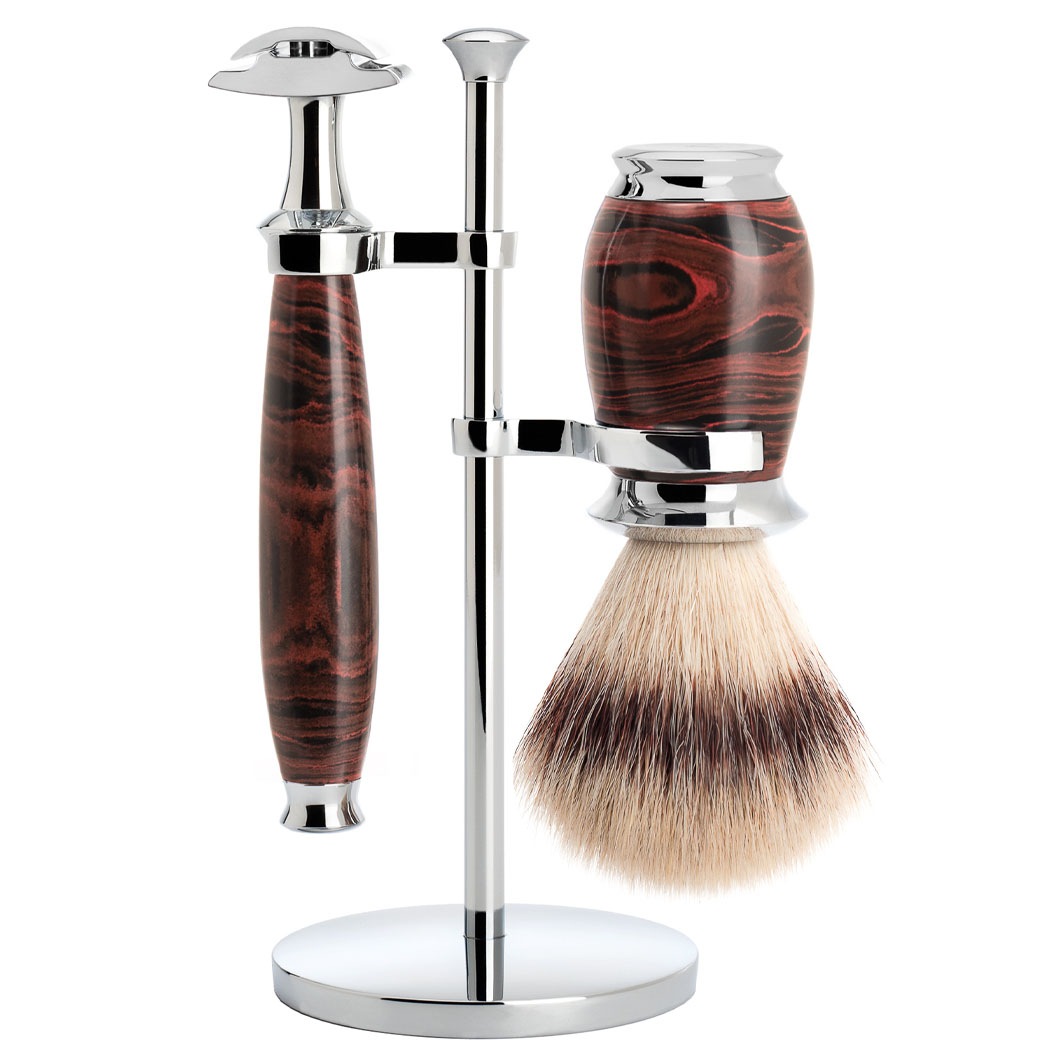 PURIST Rasierset. Silvertip Fibre®. mit Rasierhobel
