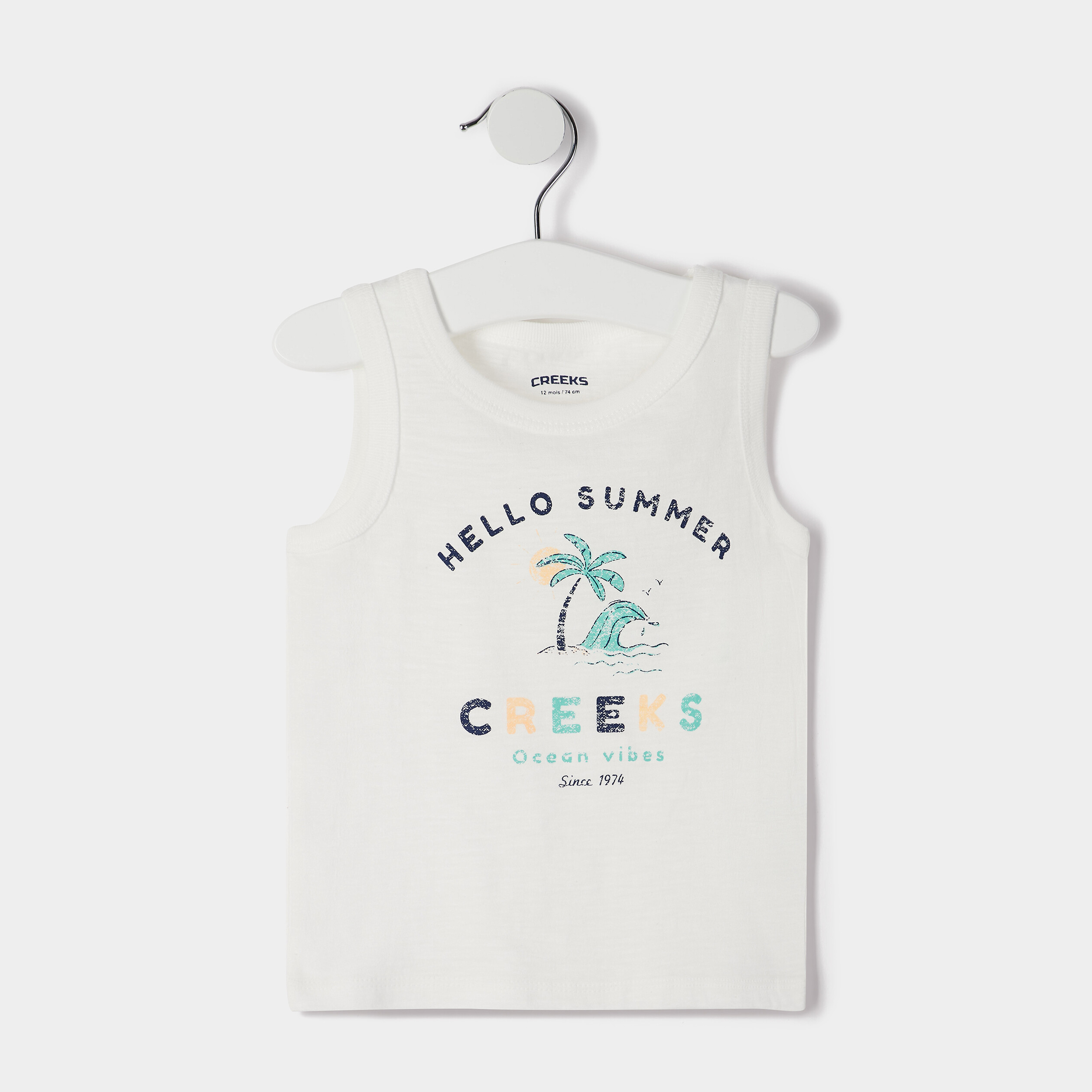 Ensemble 2 pièces Creeks denim bleach bébé garçon | La Halle