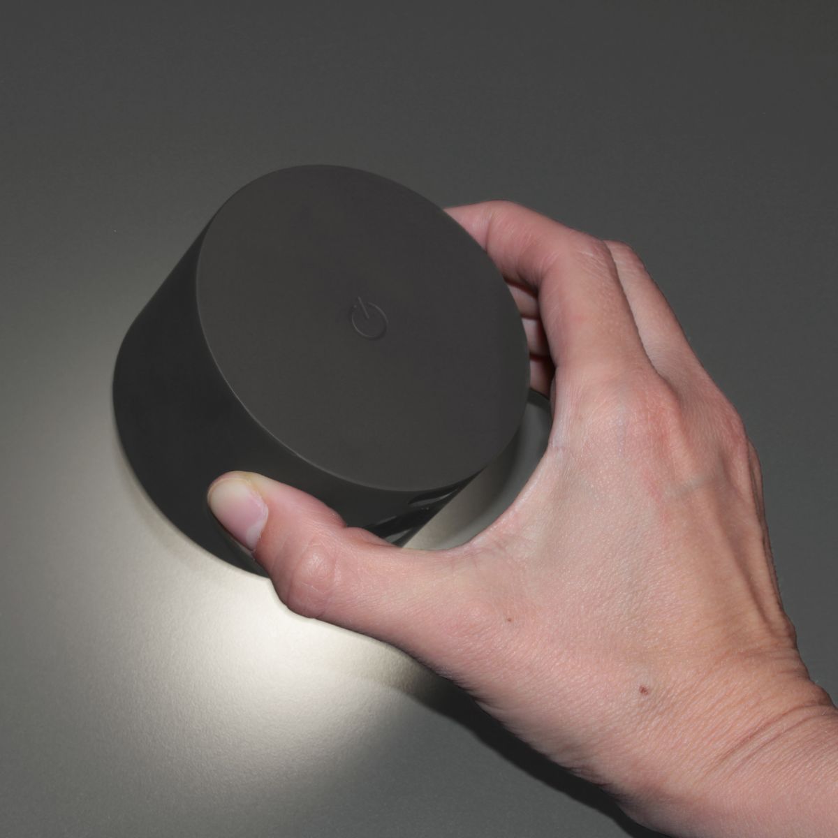 Fischer & Honsel Akku Wandlampe Magnetic Schwarz Ø 8 cm