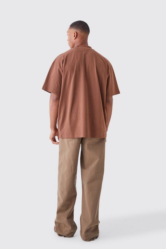 Oversize Official T-Shirt mit Totenkopf-Print