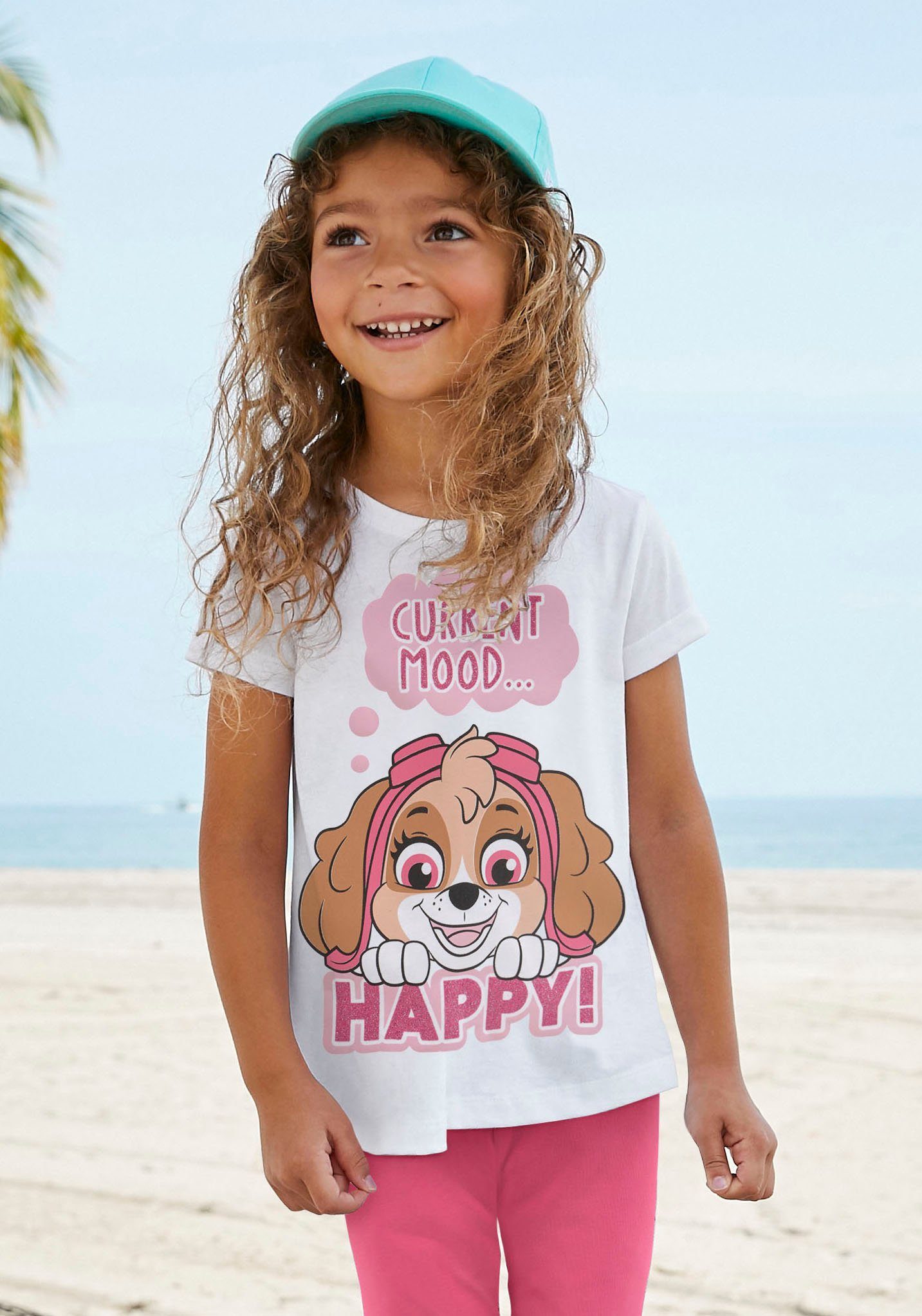 PAW PATROL Shirt & Leggings (Set, 2-tlg) mit Glitzerdruck