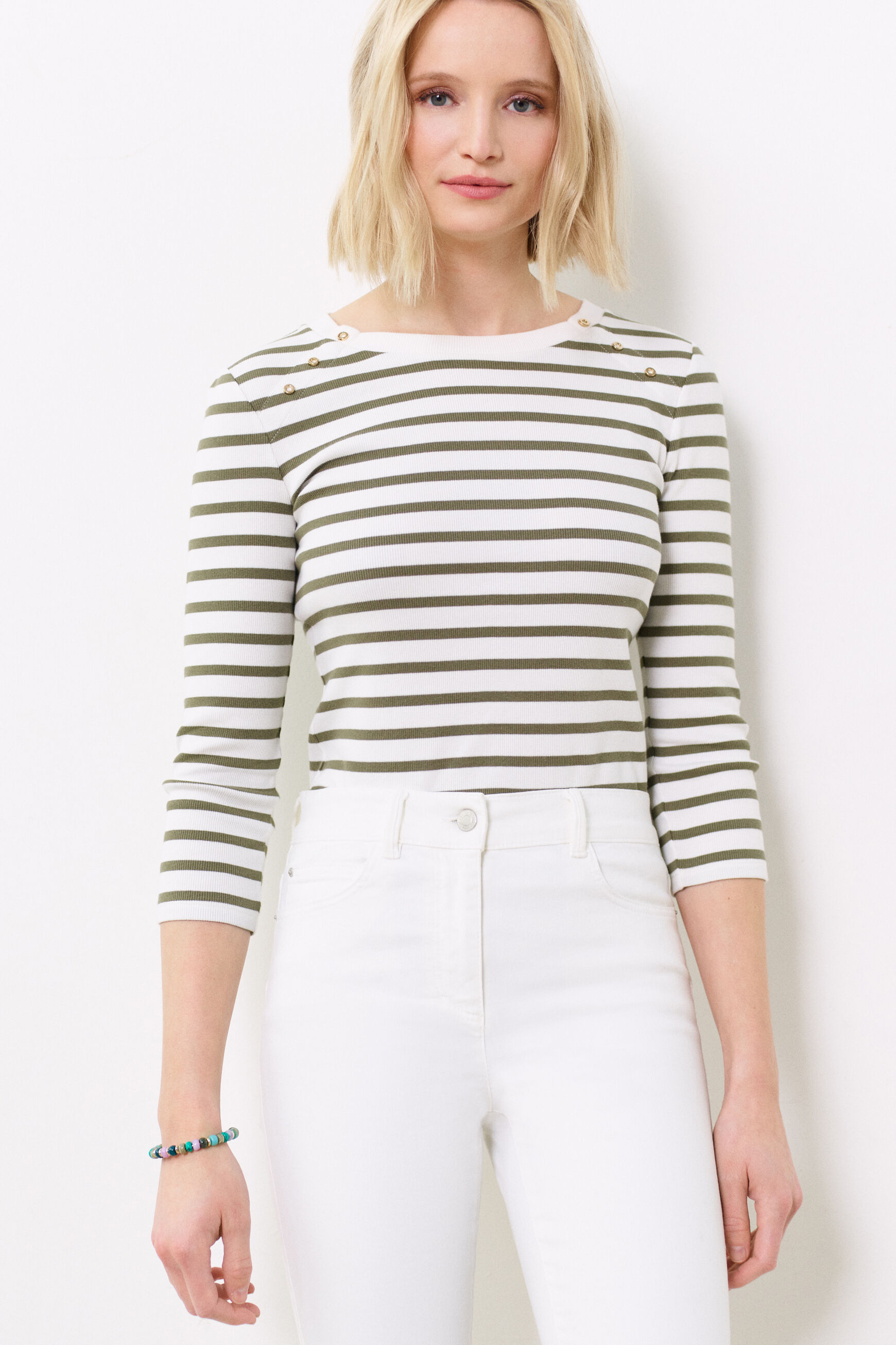 t-shirt bento vert kaki femme