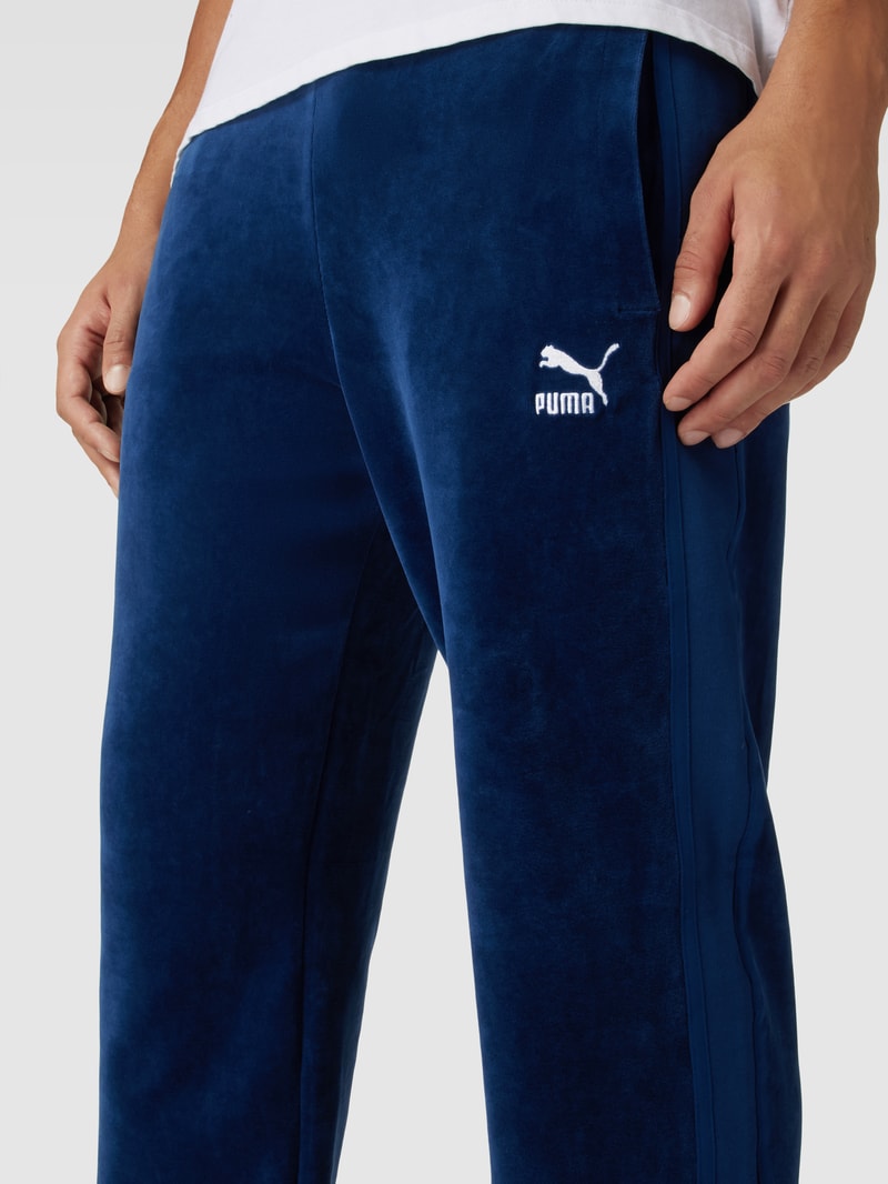 Sweatpants mit elastischem Bund in royalblau