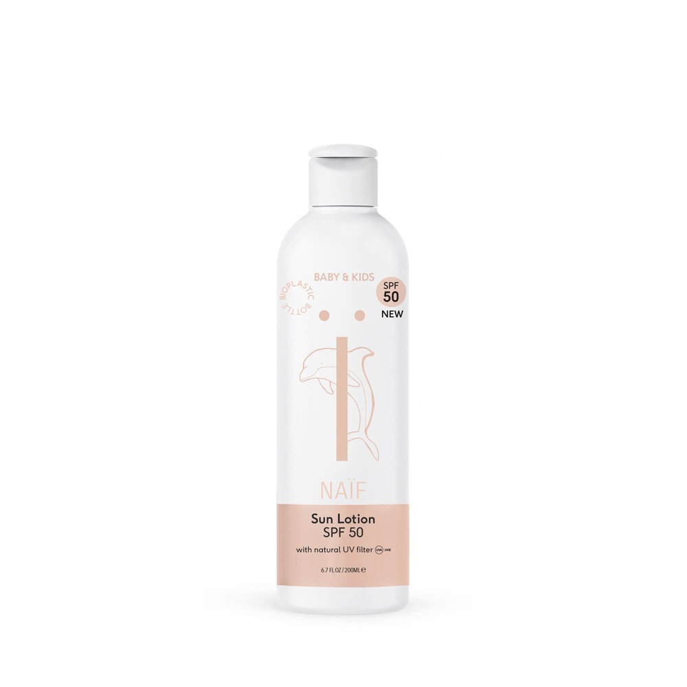 Naïf Natural Skincare Baby & Kids Sun Lotion SPF50 perfume free 100ml Suncare