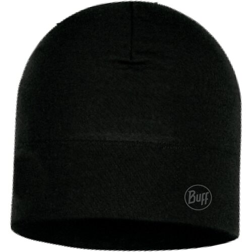 HERREN MIDWEIGHT MERINO WOOL MÜTZE SOLID BLACK