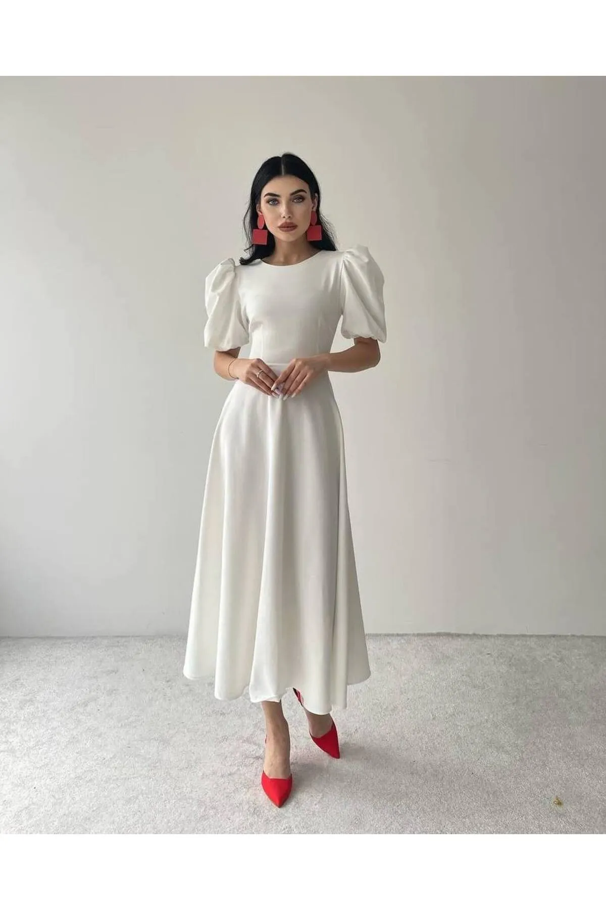 SONREİR  MIDIKLEID MIT WASSERMELONEN-ÄRMELENDETAIL