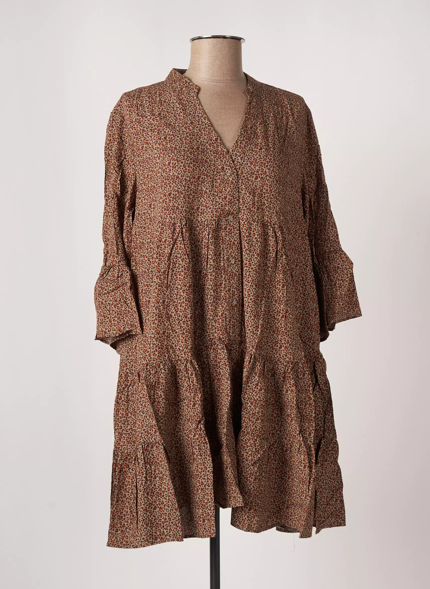Last Queen Robes Mi Longues Femme couleur marron