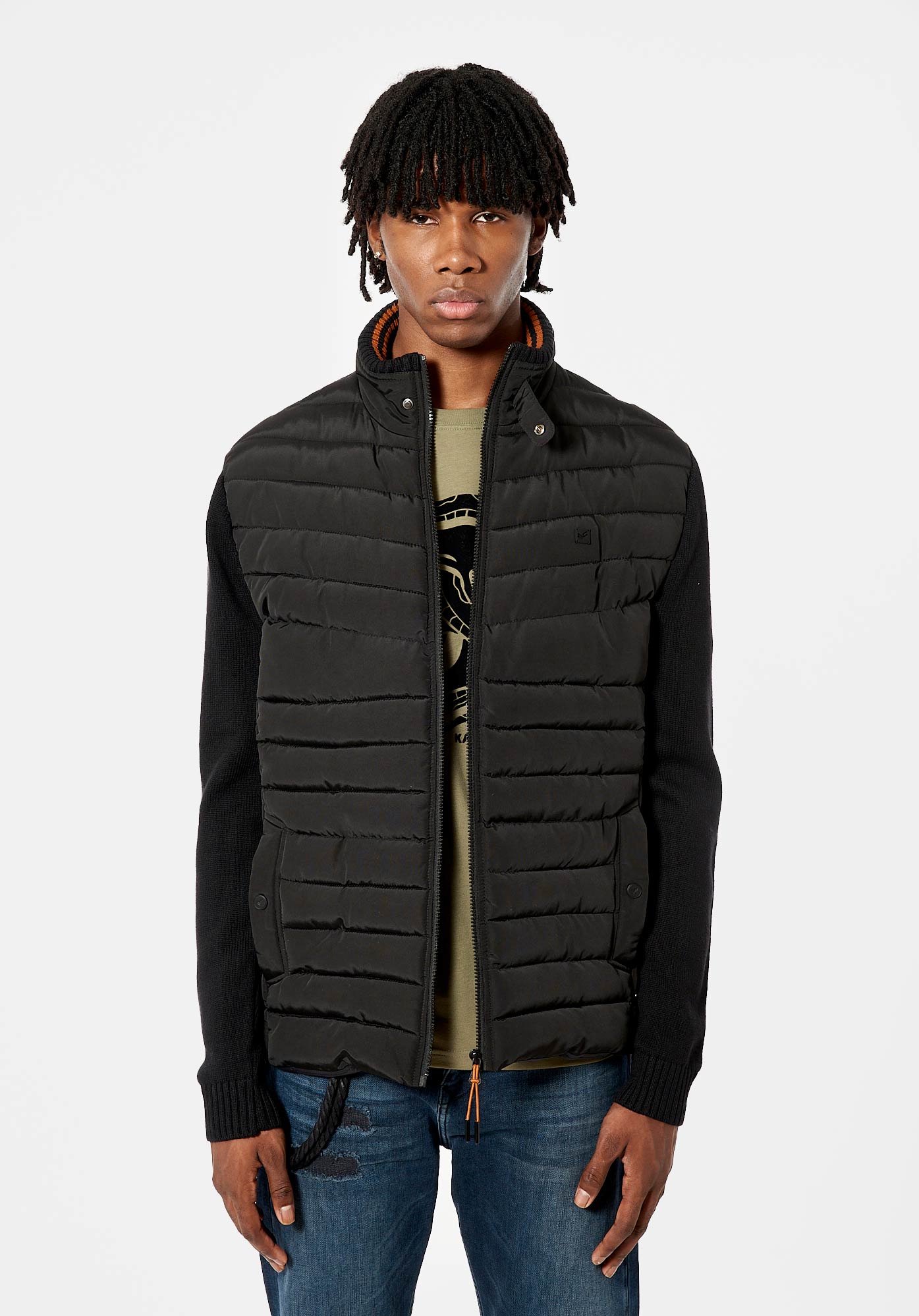 ADAM   Gilet noir zippé Homme