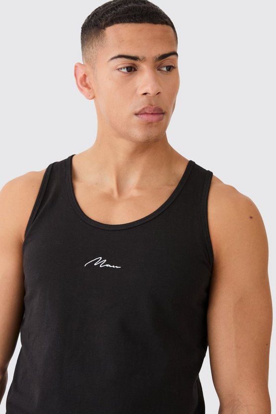 Man Signature Basic Tanktop