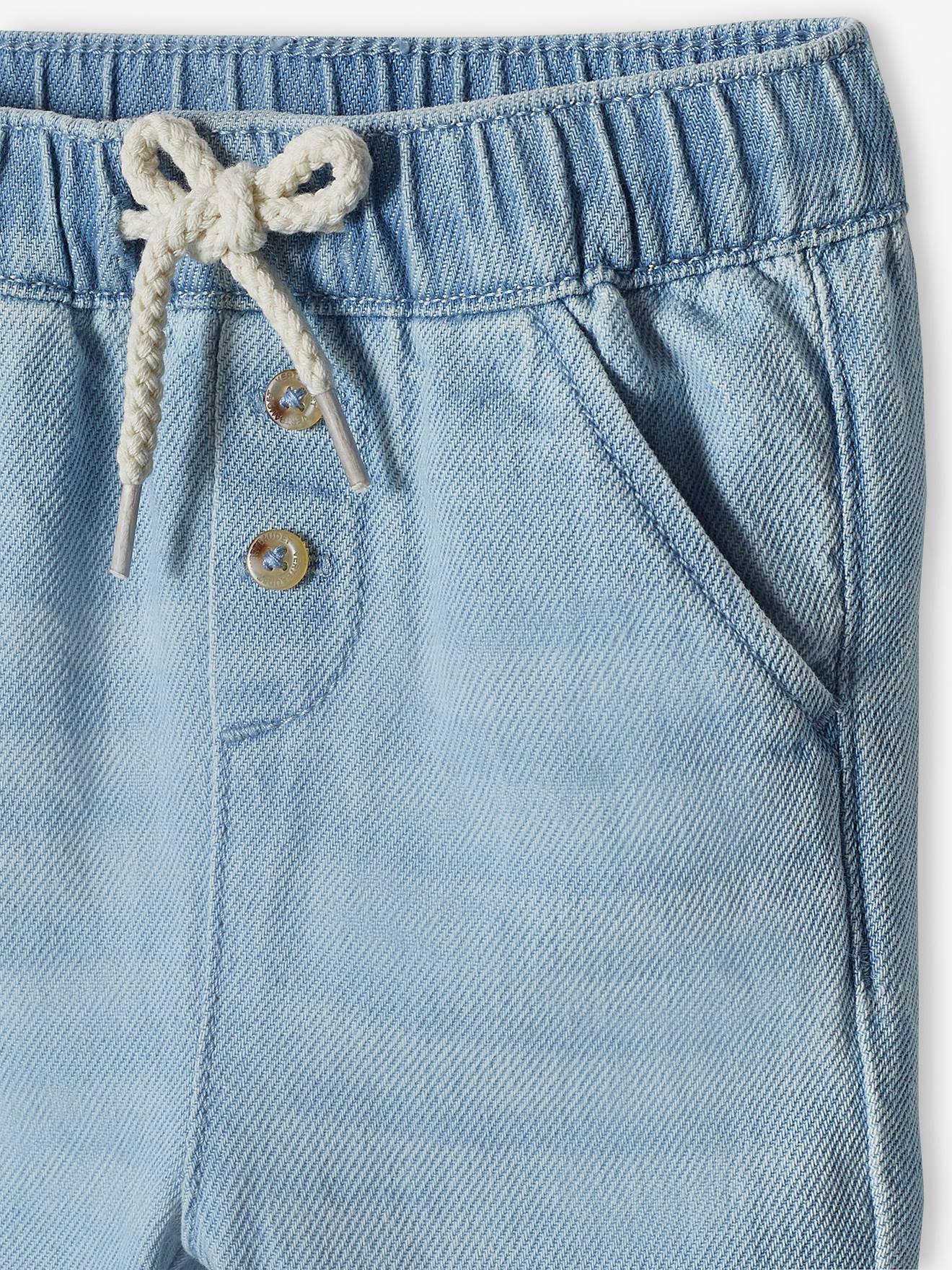 Vertbaudet Baby Jeans aus Light-Denim - dunkelblau