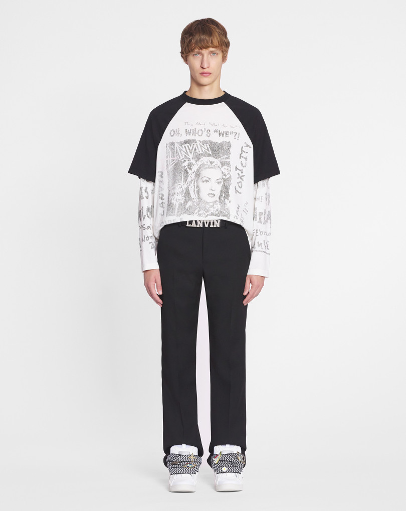 T-SHIRT À MANCHES LONGUES IMPRIMÉ LANVIN X FUTURE