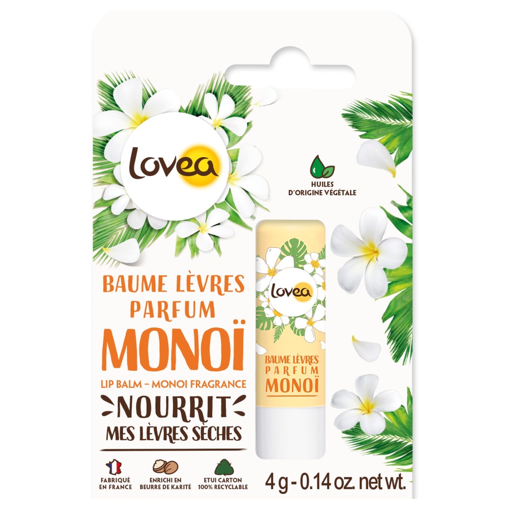 lovea Baume Lèvres Parfum Monoï Baume Lèvres - Lèvres Sèches