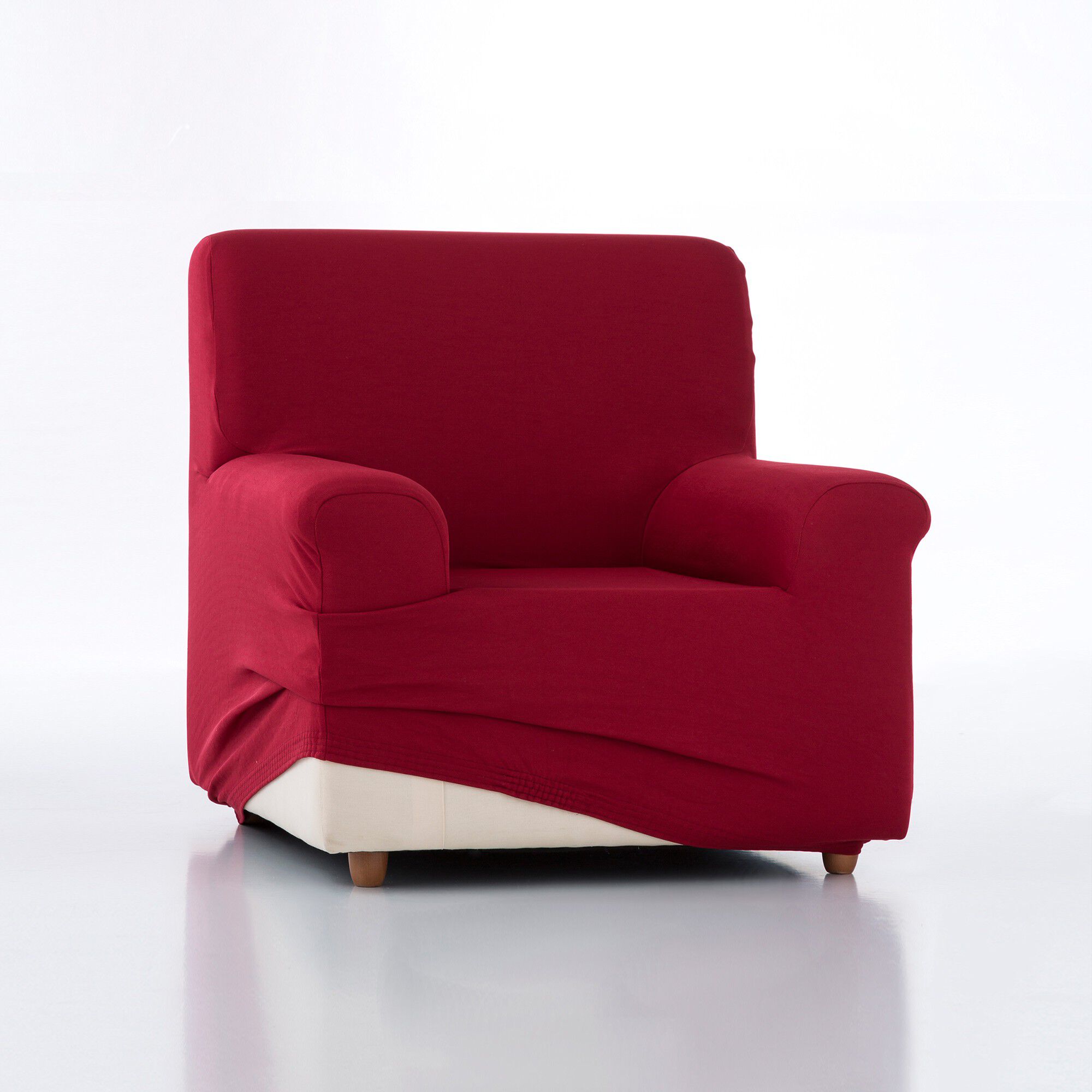 Housse unie fauteuil canapé bi-extensible