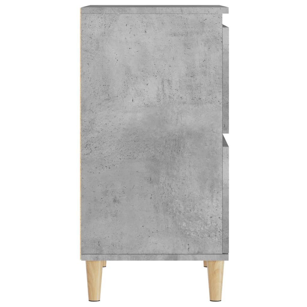 vidaXL Anrichte Sideboards 3 Stk Betongrau 60x35x70 cm Holzwerkstoff Kommode