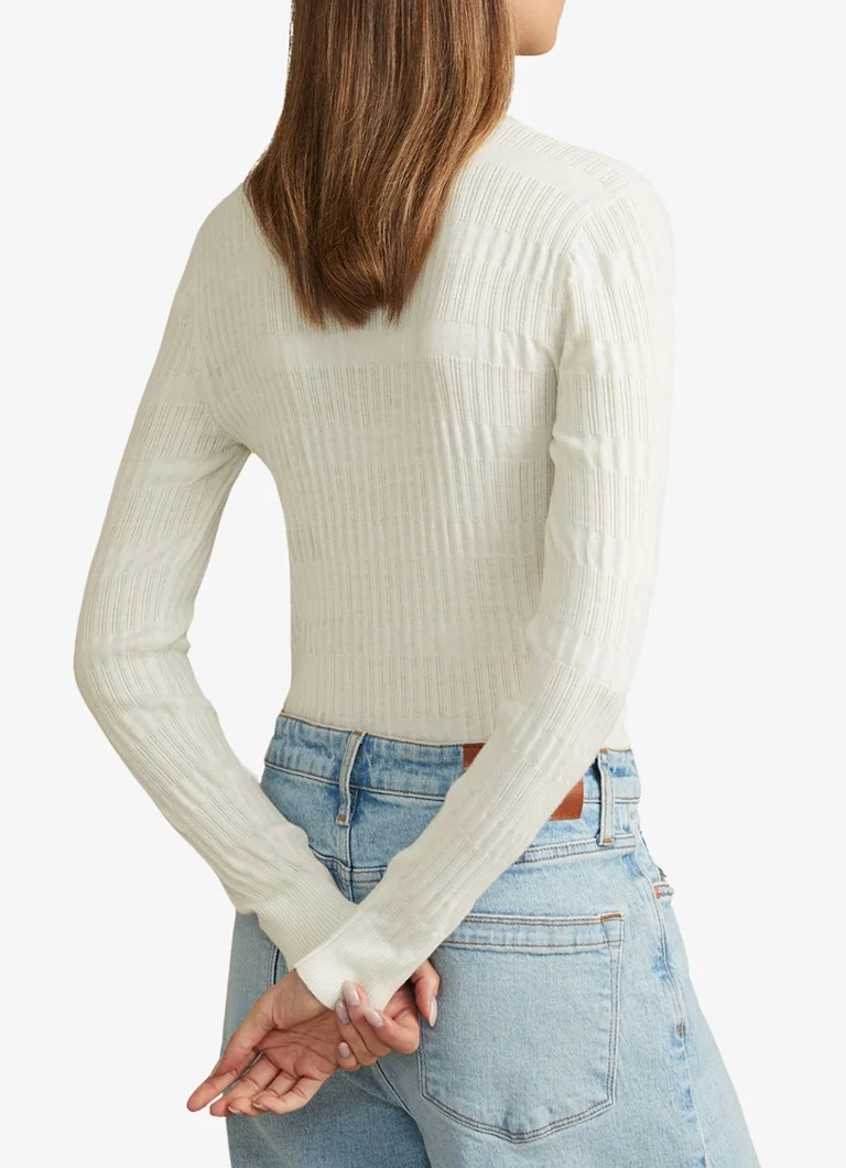 Pulover Reiss Lily dintr-un tricot fin cu amestec de lână