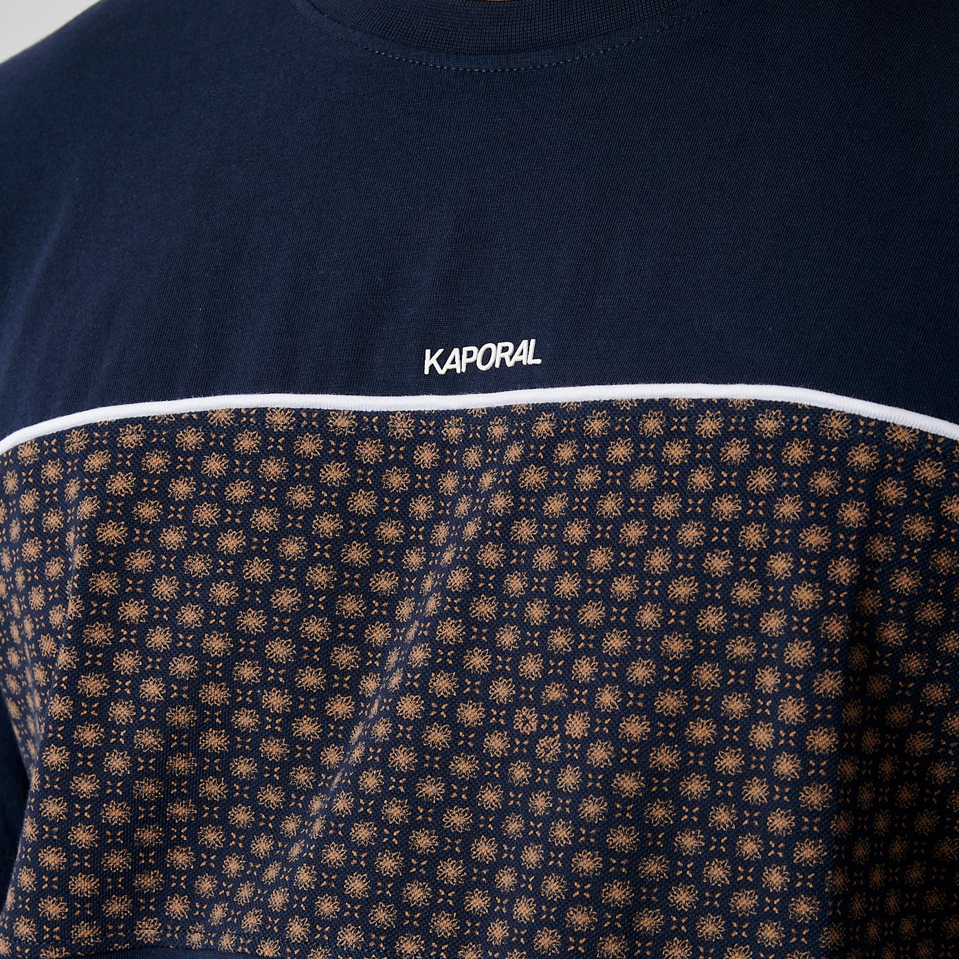 NIKI   T-shirt bleu marine homme 100% coton
