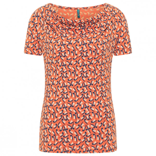 Tranquillo - Women's Gathered Neck Jersey-Shirt S/S