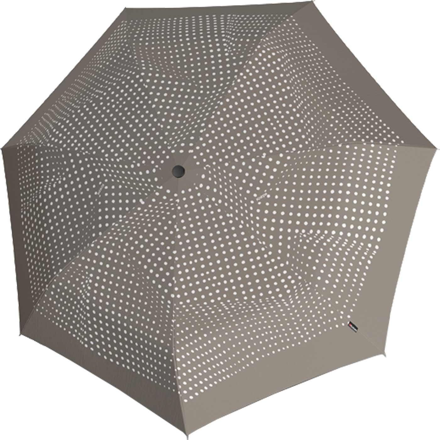 Knirps® Taschenregenschirm leichter, besonders kompakter Schirm für Damen, sehr klein und leicht, ein guter Notfallschirm