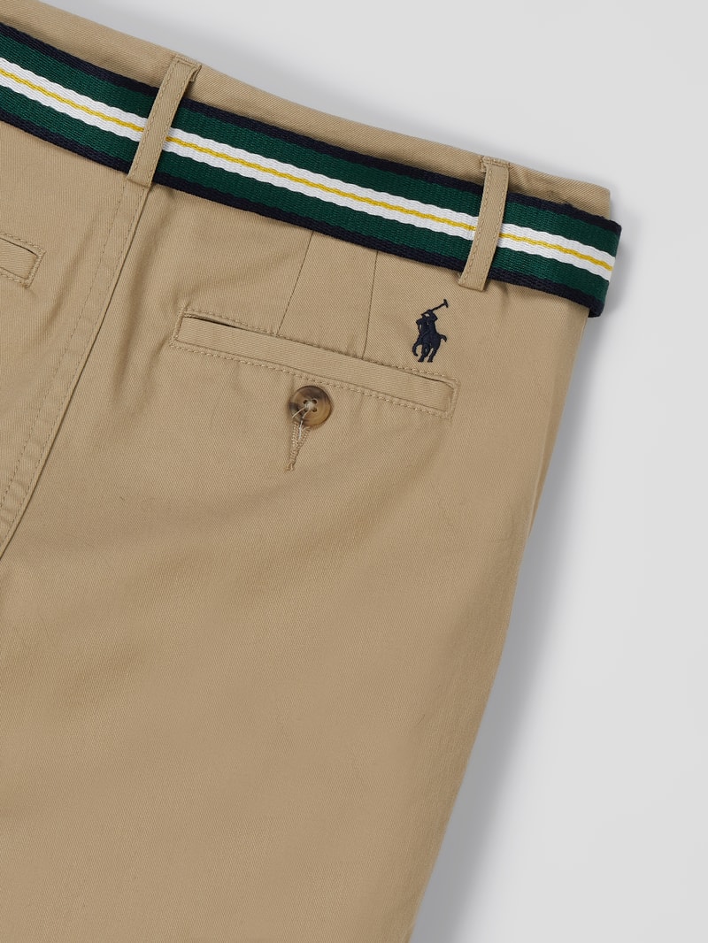 Chino mit Gürtel in beige