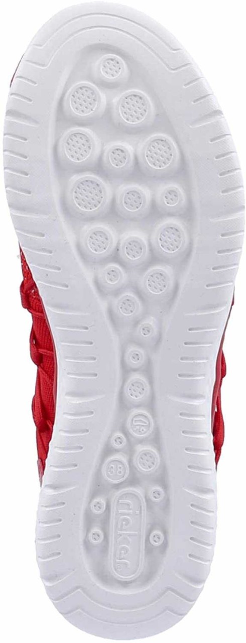 RIEKER Sportliche Slipper rot