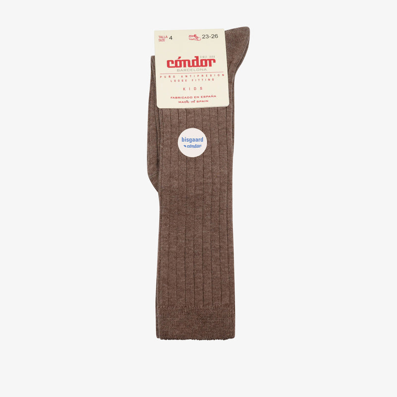 rib kniestrümpfe - Braun