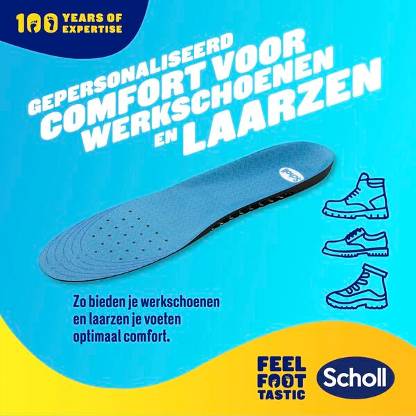 Scholl Gel Activ Professional Insoles size 40-46.5, 2 pieces