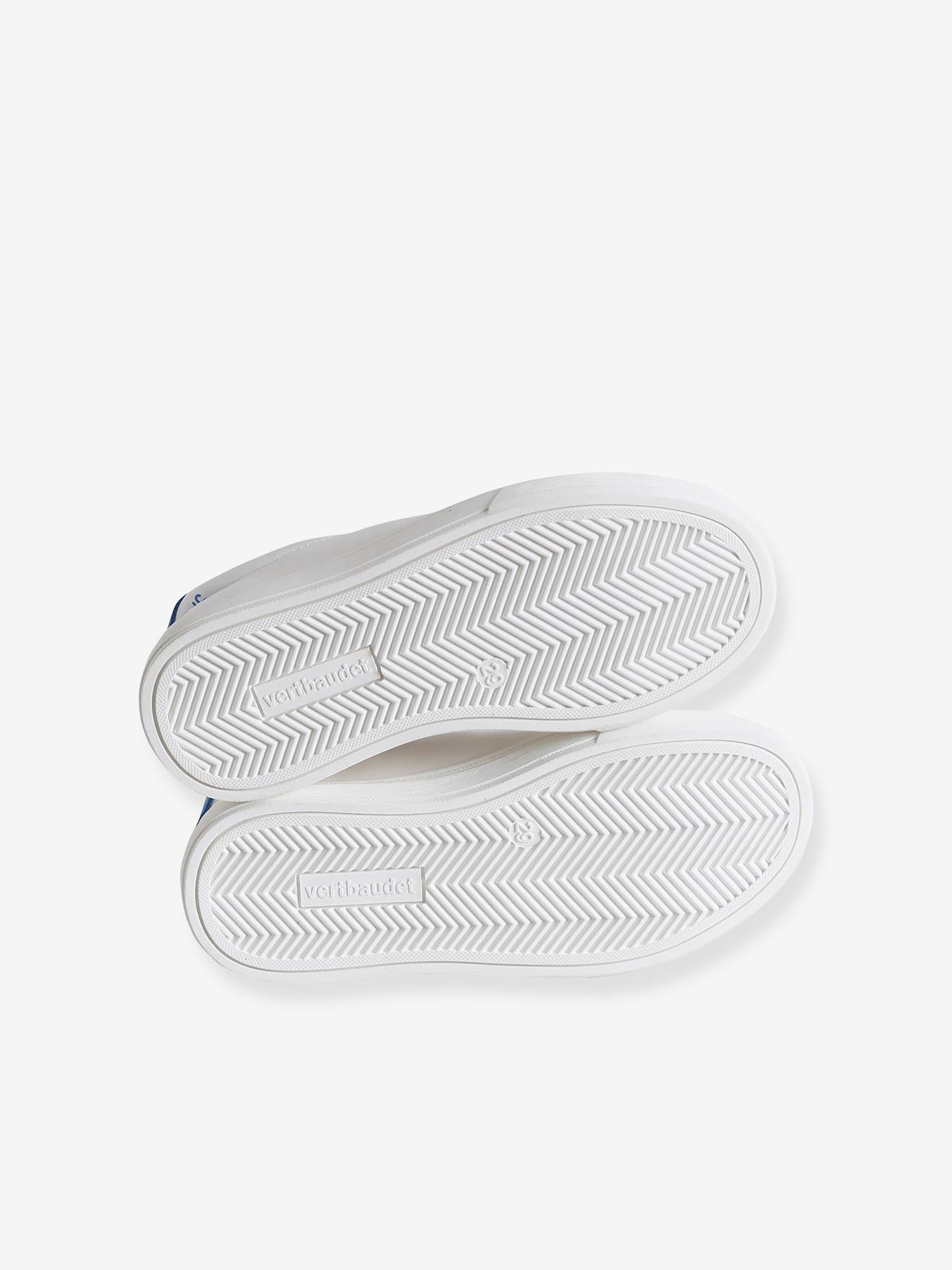 Vertbaudet Jungen Sneakers, Schnürung - weiß