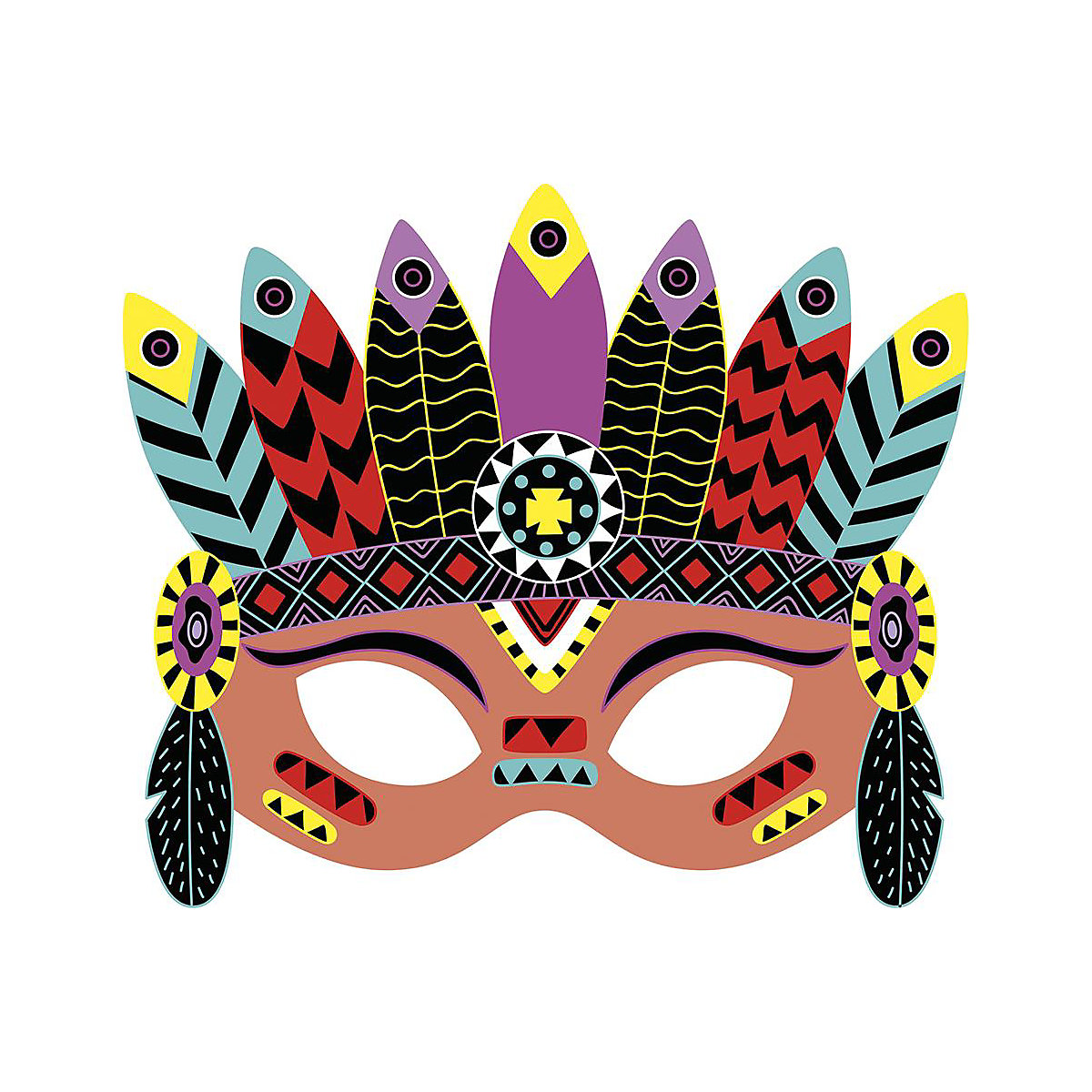 Kreativ-Set Kratzbilder Partymasken