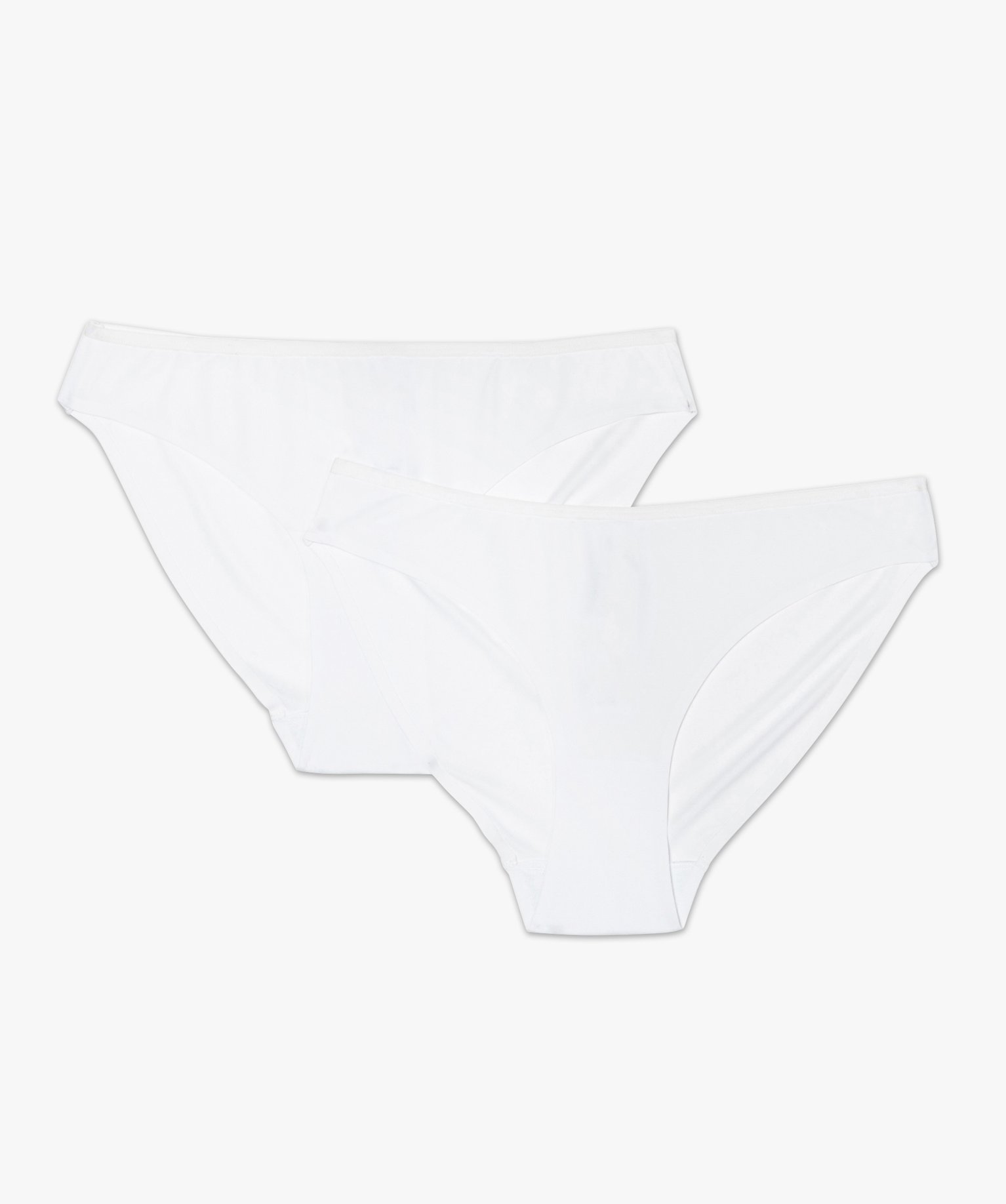 Lot de 2 slips en microfibre blanc | GEMO