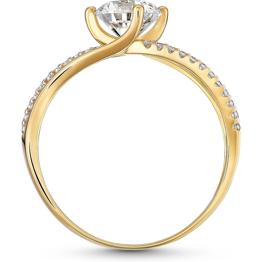 FAVS Bague pour femme 375 Or jaune or jaune Bague