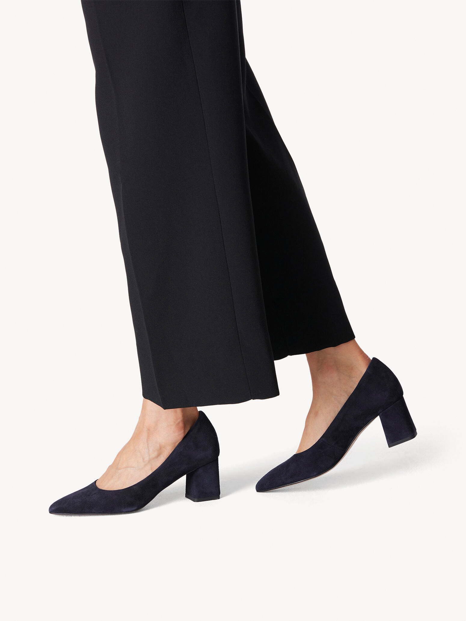 Escarpin en cuir - bleu