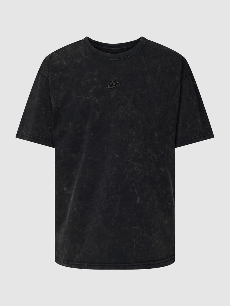 T-Shirt mit Allover-Muster in schwarz