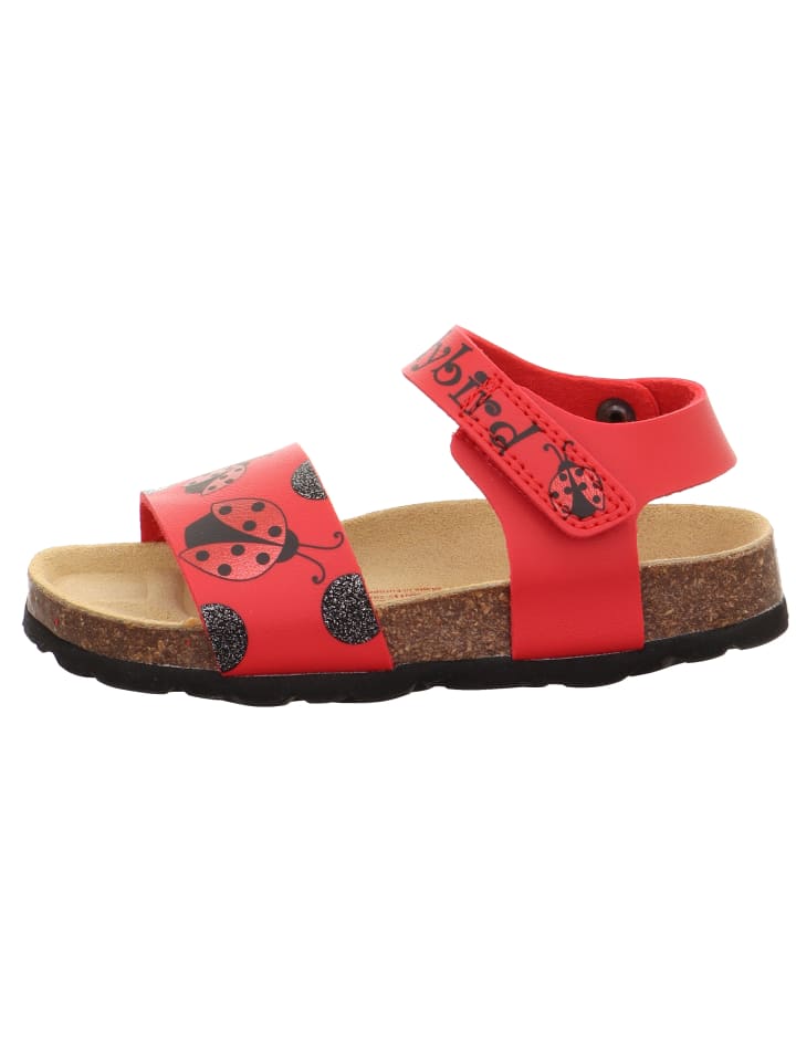 superfit Tieffußbett Sandale FUSSBETTPANTOFFEL in Rot/Schwarz günstig kaufen