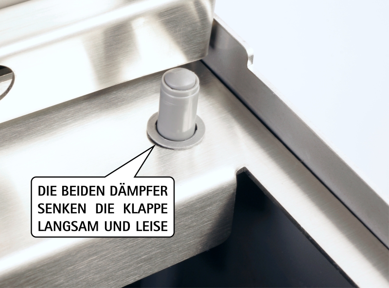 Keilbach Designprodukte Keilbach Briefkasten, Edelstahl, Glasfront