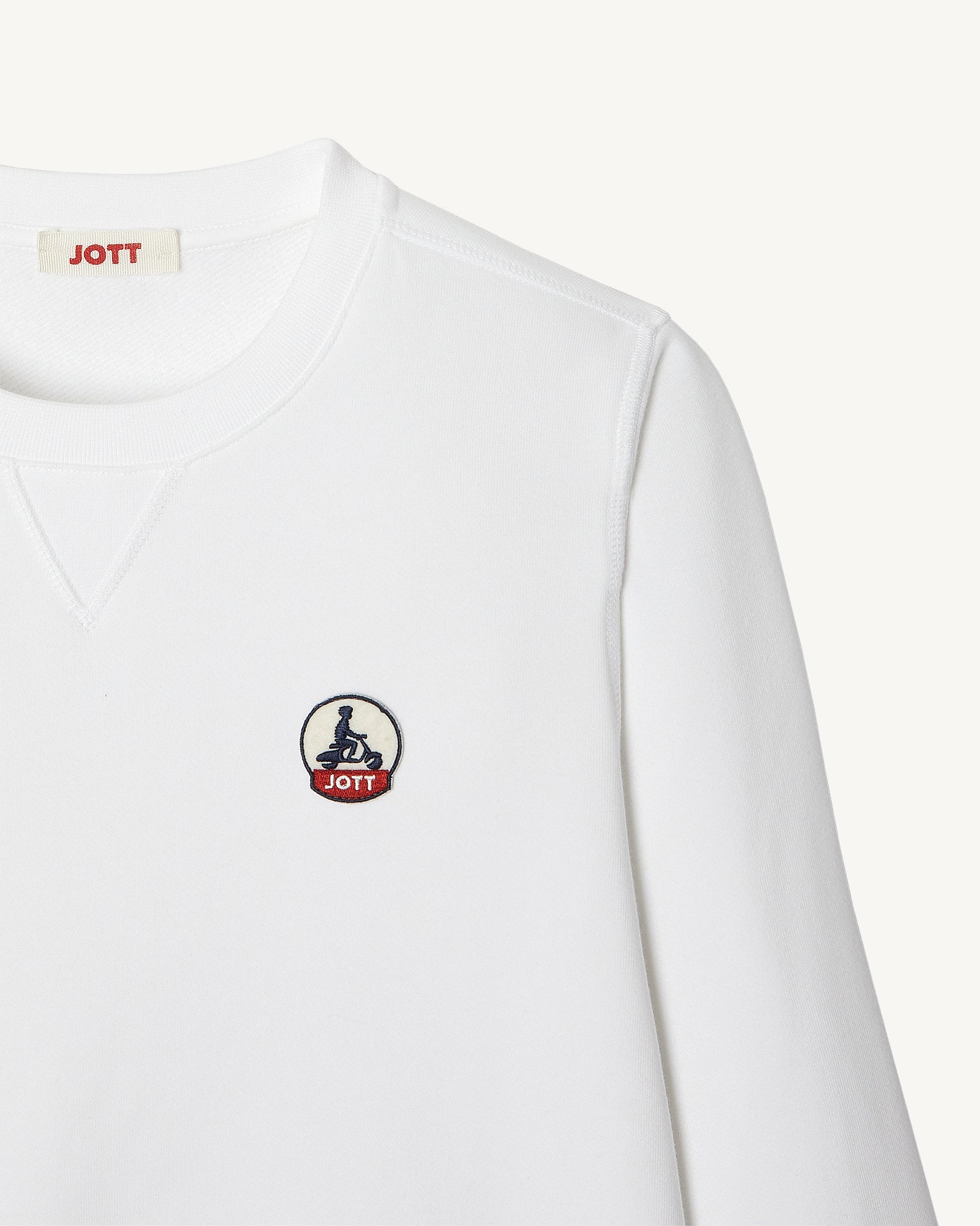 Sweat en coton biologique Blanc Elvas
