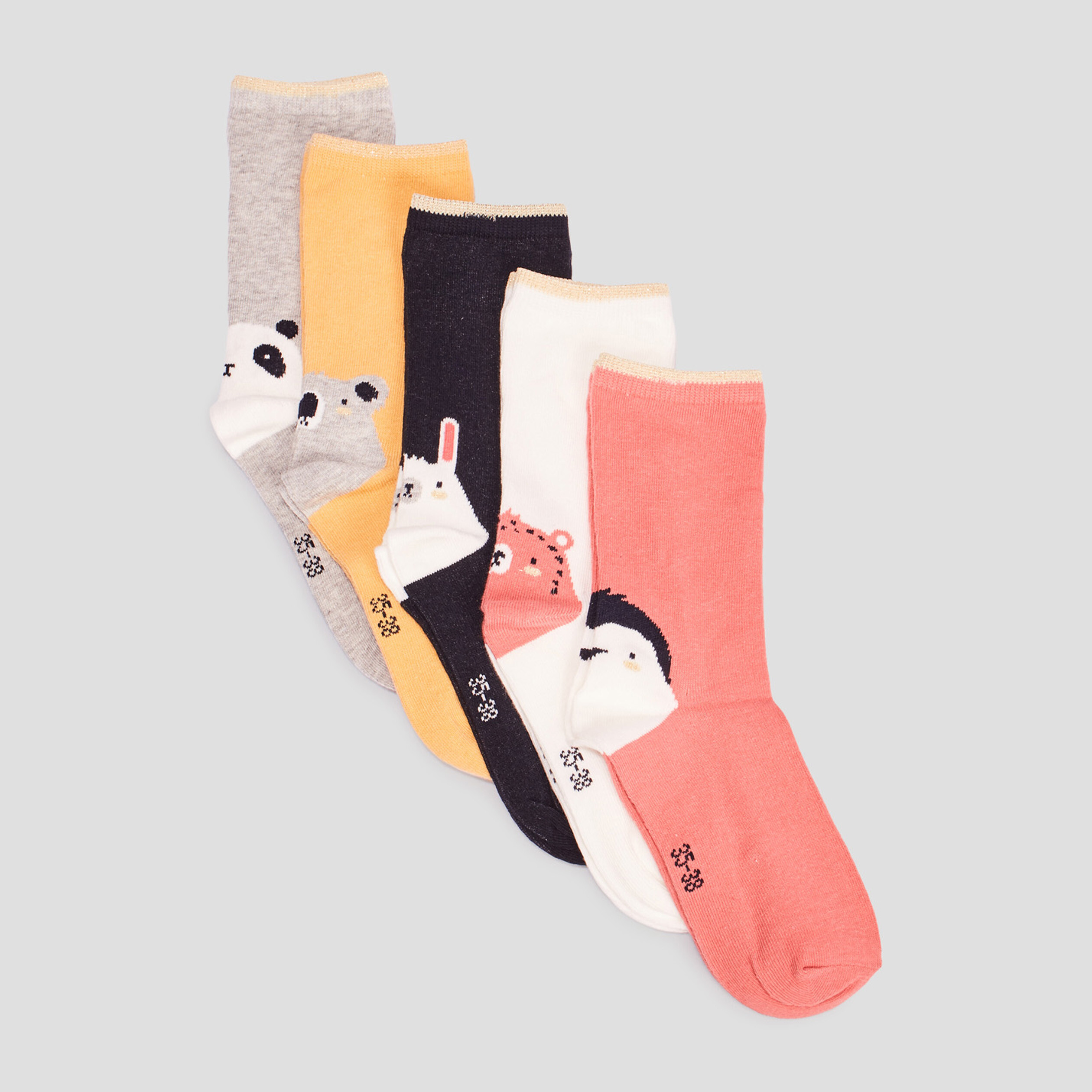 Lot 5 paires chaussettes multicolore fille | La Halle