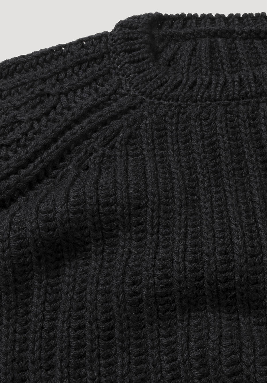 Raglan-Pullover aus Bio-Baumwolle und Bio-Merinowolle