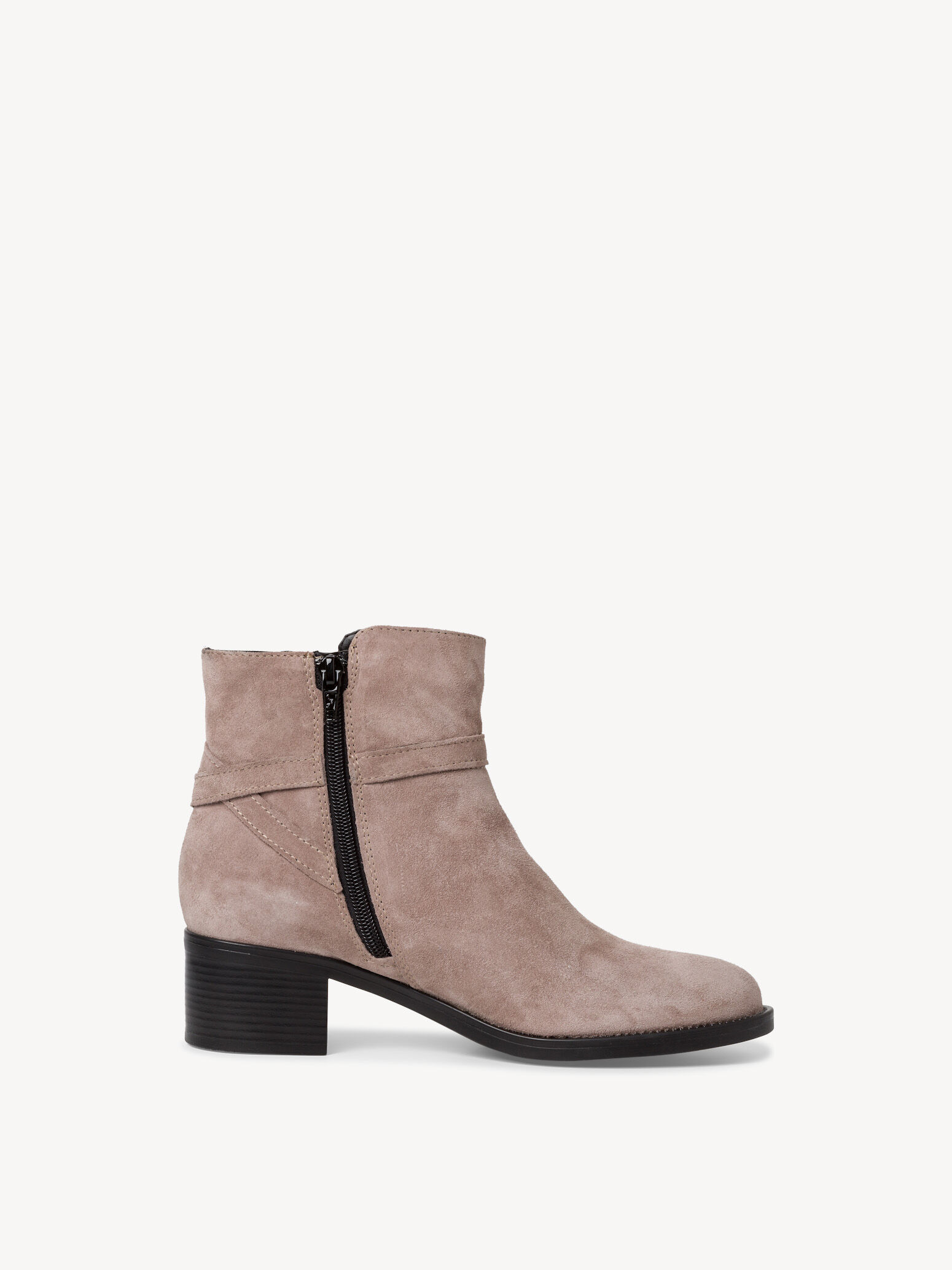 Bottine en cuir - beige