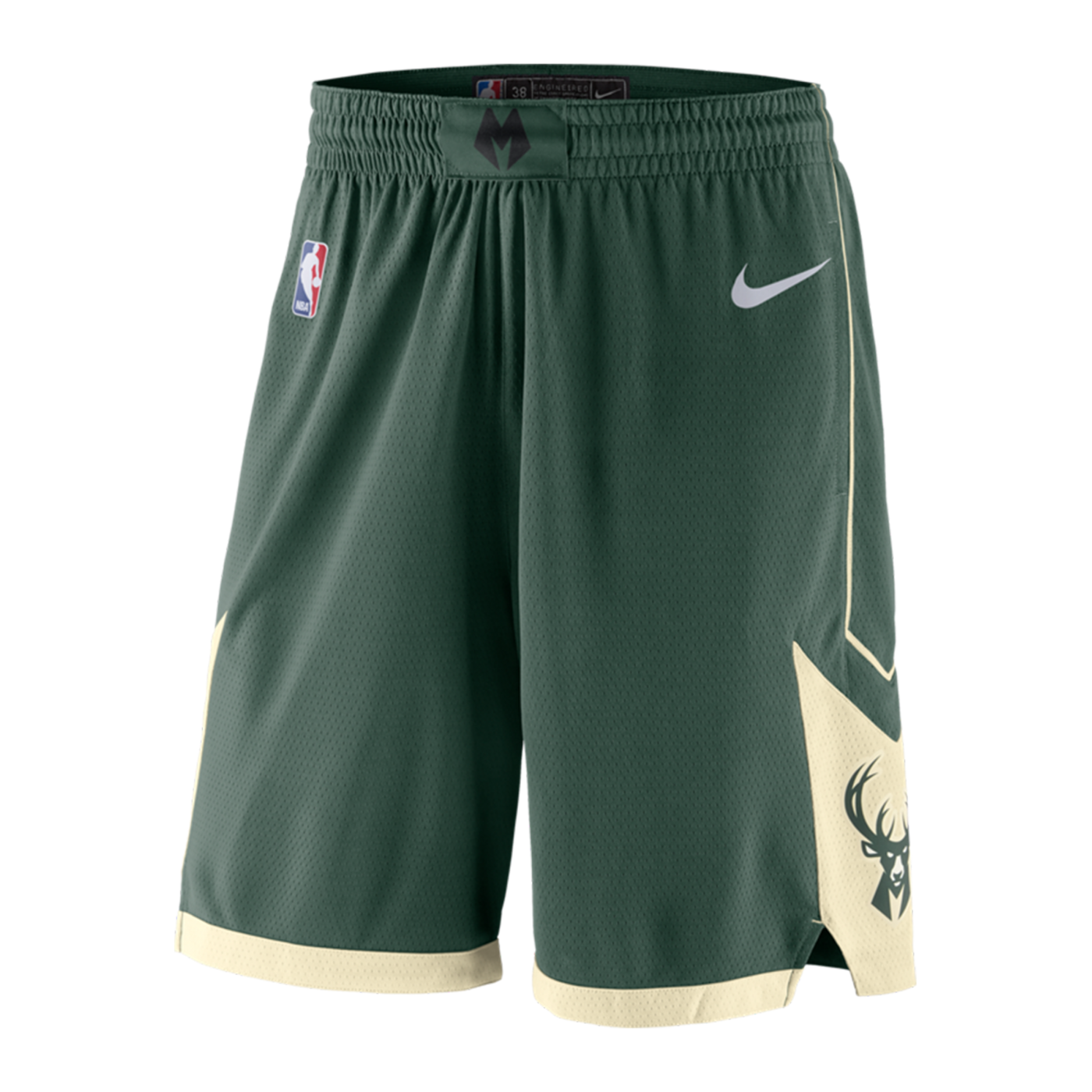 Nike Milwaukee Bucks NBA Short Road Grün F323