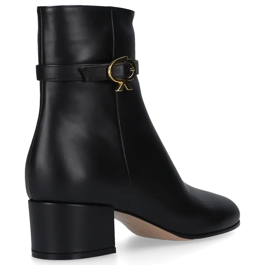 Gianvito Rossi - Klassische Stiefeletten RIBBON BOOTIE Nappaleder - schwarz