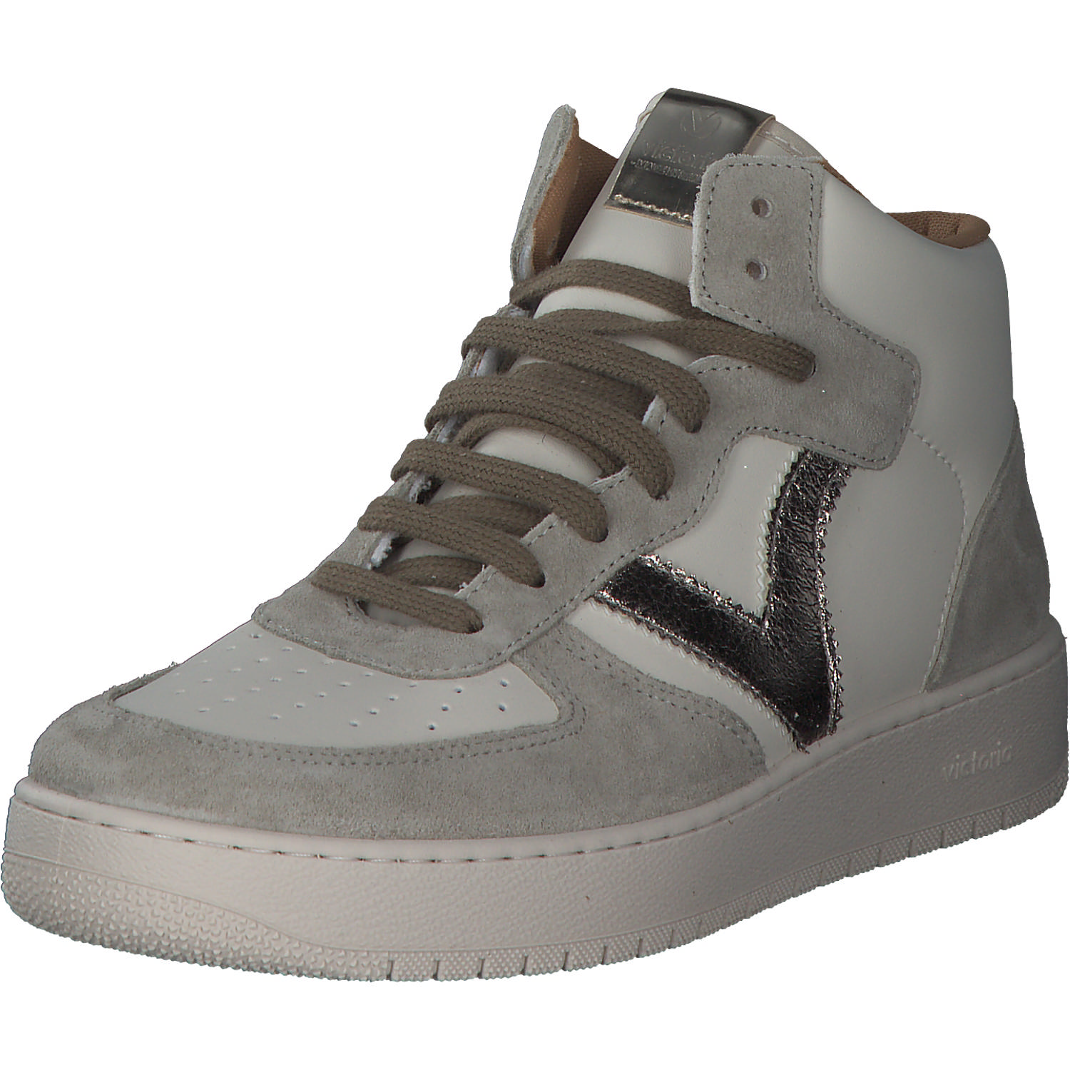 Viktoria 1258223, Sneakers High, Damen, khaki/white