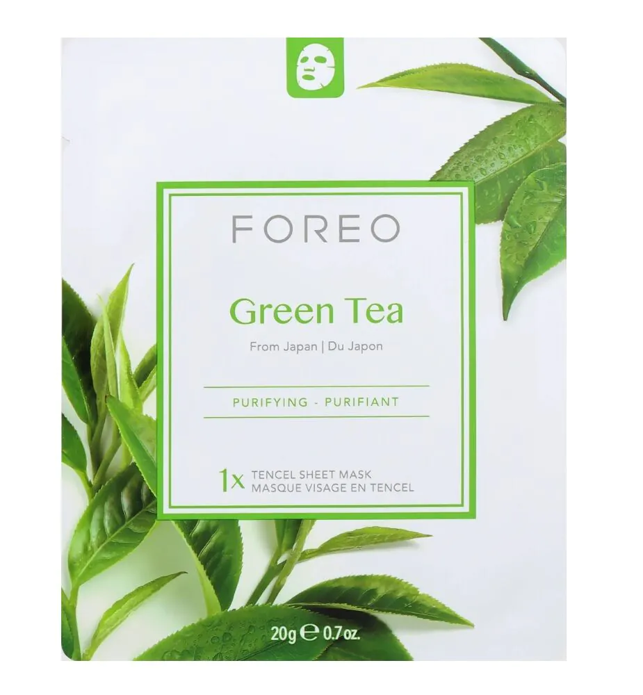 Foreo Farm To Face Groene Thee Zuiverend Gezichtsmasker
