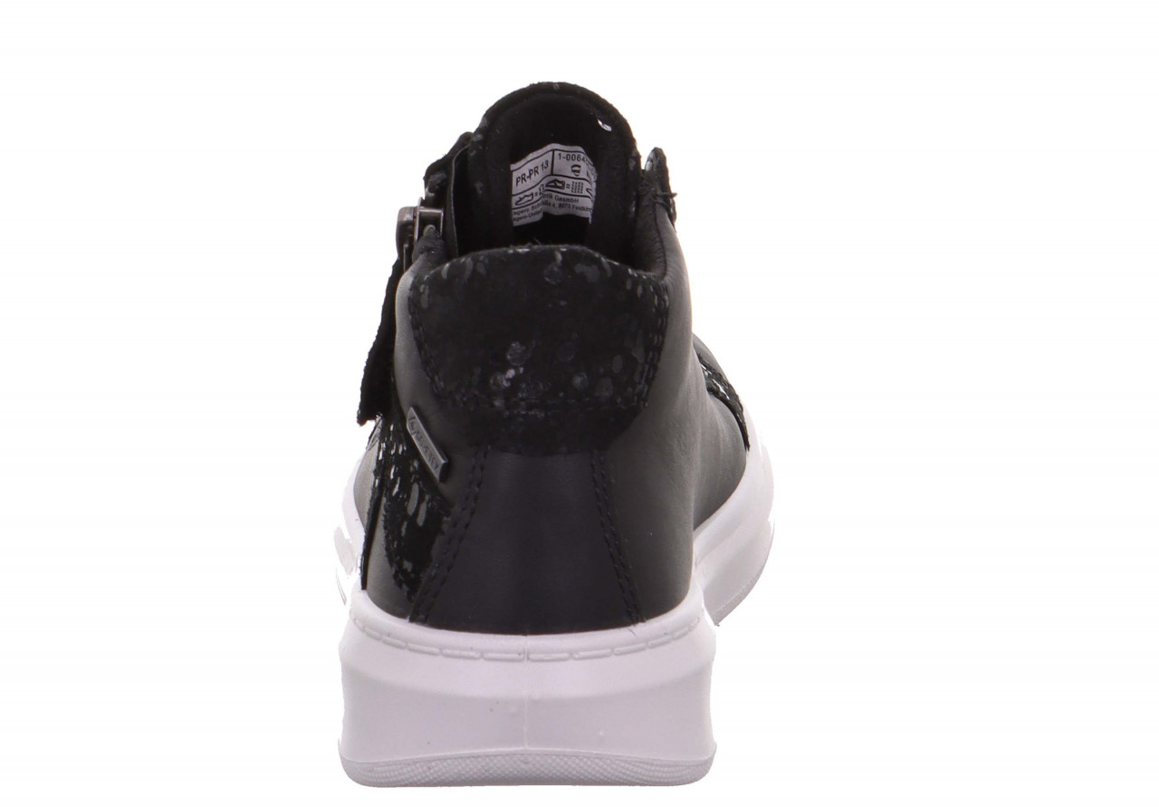 COSMO - SchwarzSneaker high mit Reißverschluss