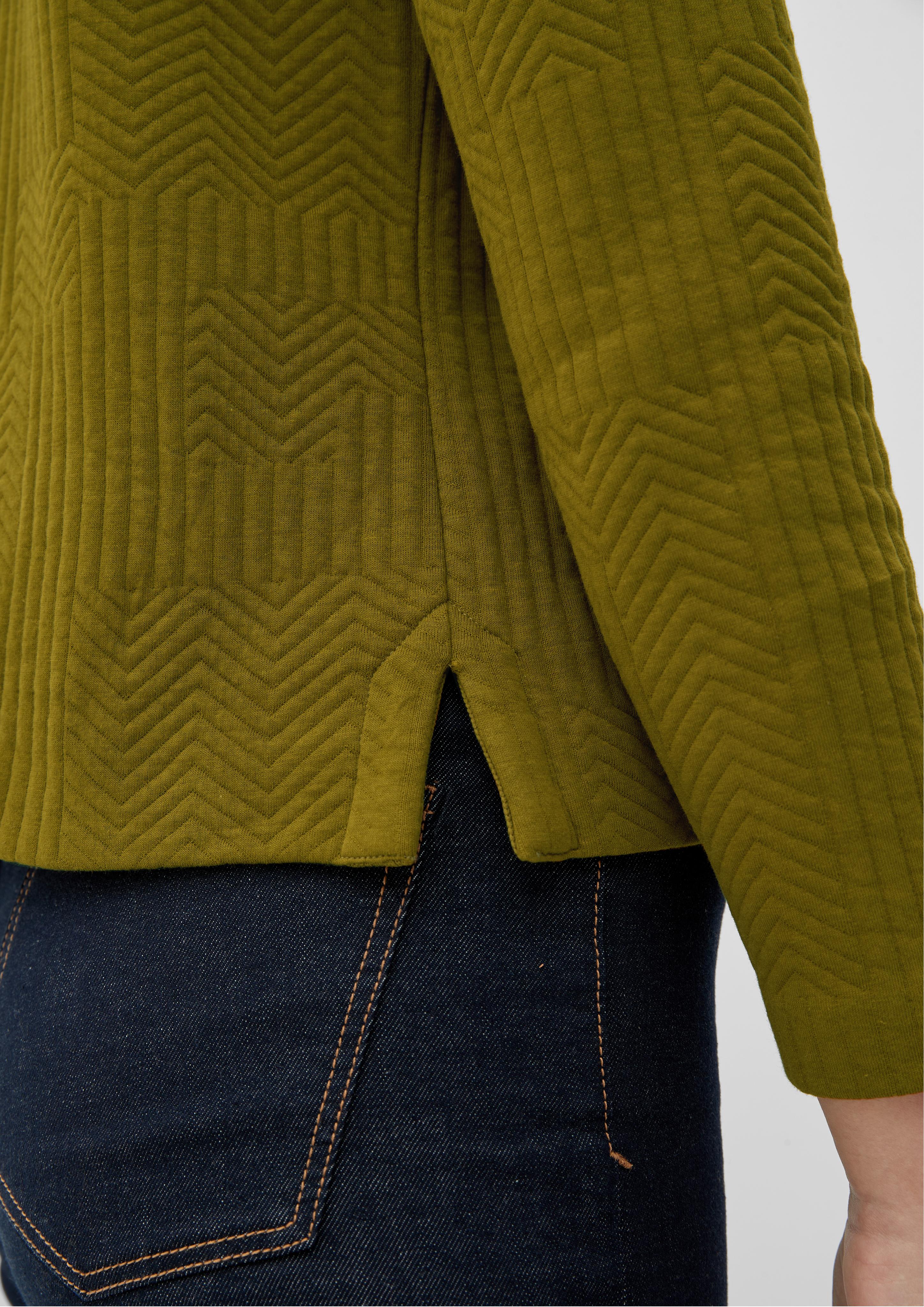 Sweatshirt mit Fischgrat-Muster  2124415-7734