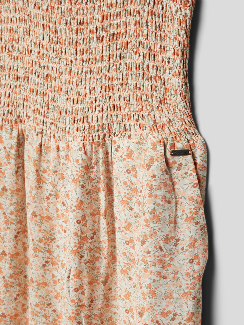 Jumpsuit aus Viskose mit Label-Detail Modell 'HARPER' in ecru