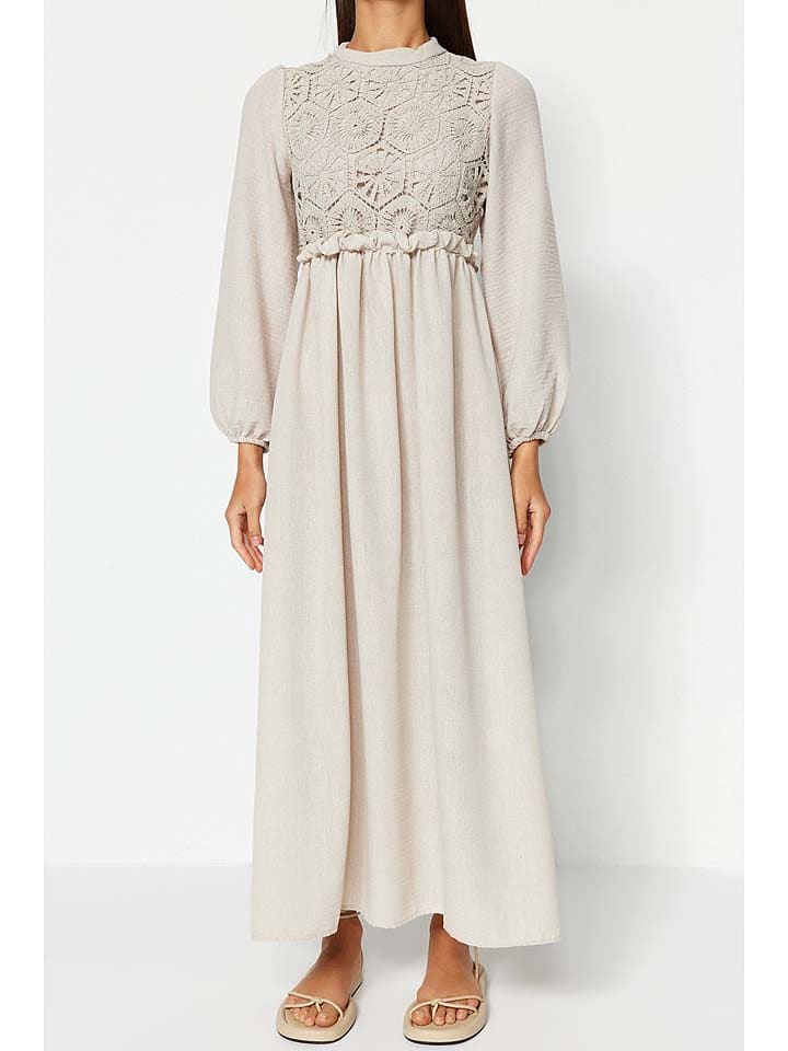 trendyol Kleid in Creme günstig kaufen