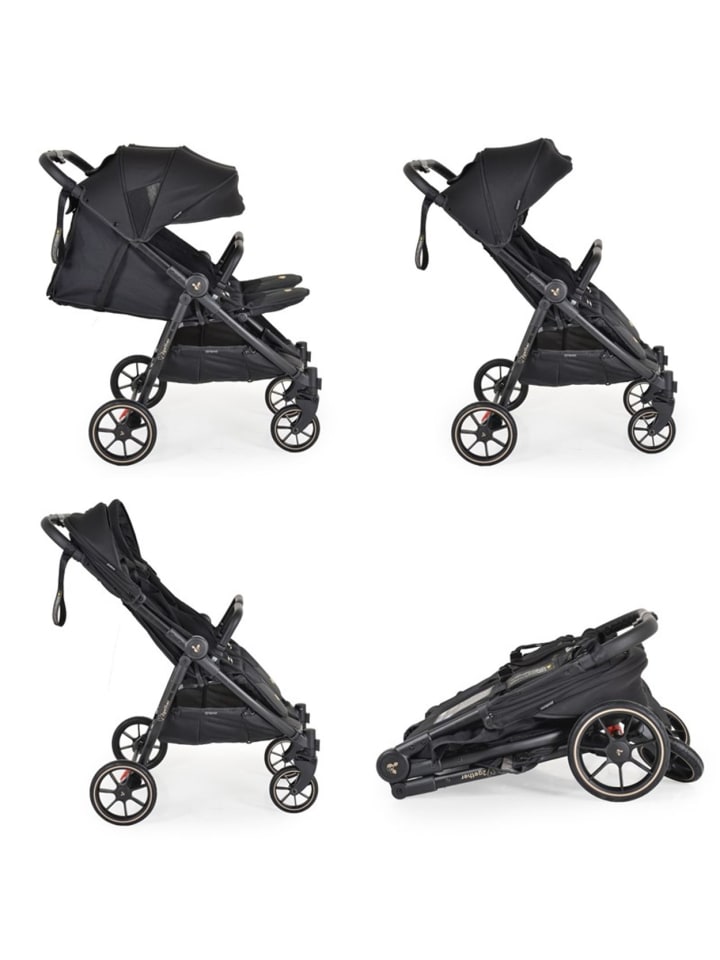 Cangaroo Zwillingskinderwagen 2Gether in schwarz günstig kaufen onesize