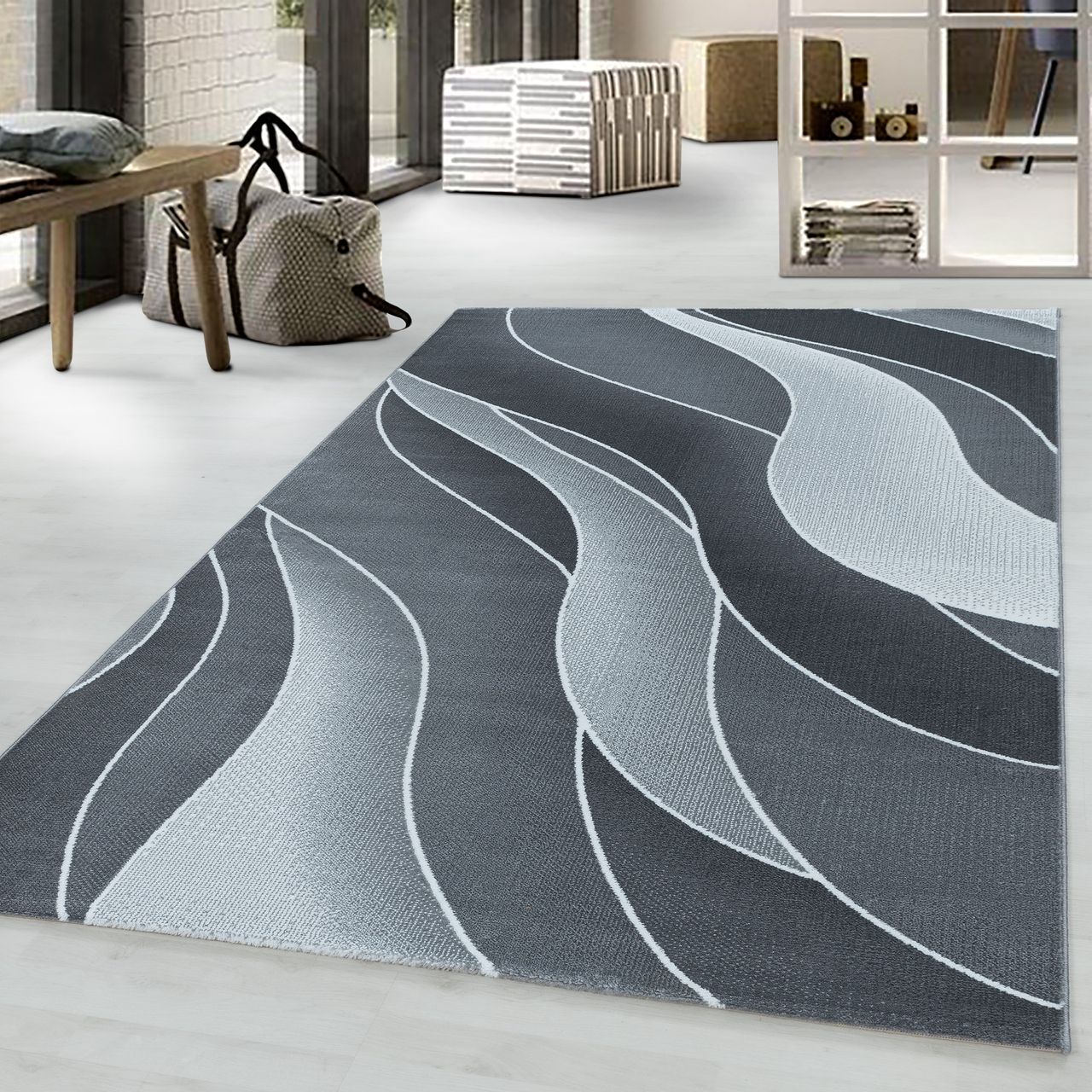 Ayyildiz Teppich, COSTA 3523, GREY, 200 x 290 cm