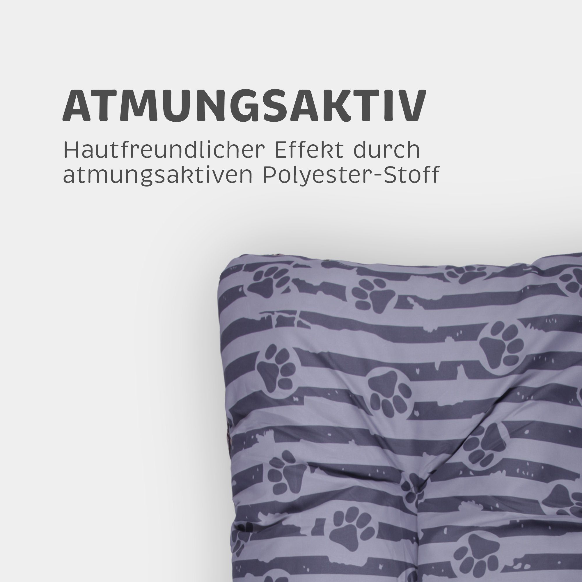 Bestlivings Tierkissen Kissen Pfoten, Polyester, Hundekissen M-XXL Hundekorb Tierbett Hundebett, kleine bis große Hunde